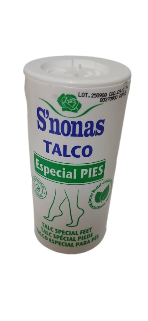 Talco para los pies